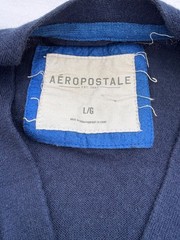 Aeropostale Men’s Blue Cashemere Long Sleeve A87 Pockets As pictured