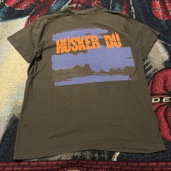 Y2K Husker Du Shirt Mens M Grey Zen Arcade Punk Rock Band Tee Concert Emo Grunge