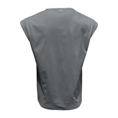 Men Summer Sleeveless Tank Top Loose Fit Solid Color Casual Shoulder Shirt