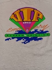 Hanes Beefy XL T-Shirt VIP Inc Embroidery & Screen Printing Advertising Grey