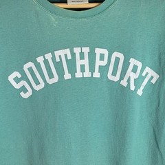 ComfortWash Men Southport T Shirt Green Medium Outer Banks NC Distressed READ