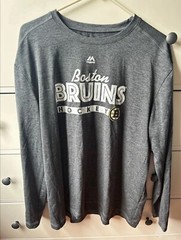 Boston Bruins, long sleeve majestic, branded, extra large evolution tee Hockey