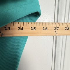 VTG Members Only L Shirt Teal Green Quarter Button Ribbed Hem Pockets NEW