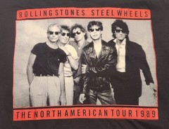 1989 Rolling Stones Steel Wheels North American Tour T-Shirt XL Nice As Pictured