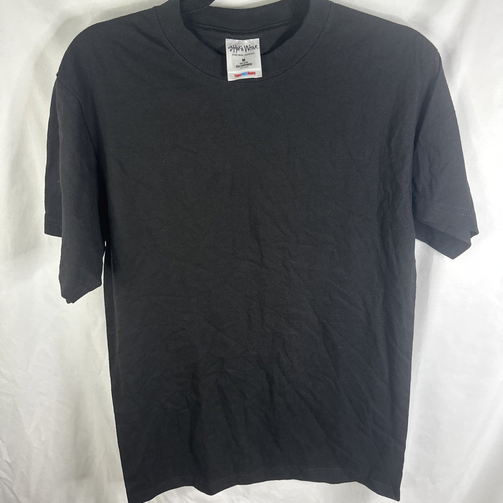 Shaka Wear Men’s Supermaxheavy Blank T-Shirt – Plain Crewneck Short Sleeve Tee M