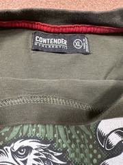 Y2K Contender Cheddar Money 100 Dollar Bill Green Short Sleeve Crew XL Tee Shirt