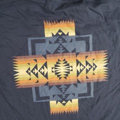 Pendleton Shirt Mens L Gray Woolen Mills Graphic Tee T-Shirt Crew Cotton