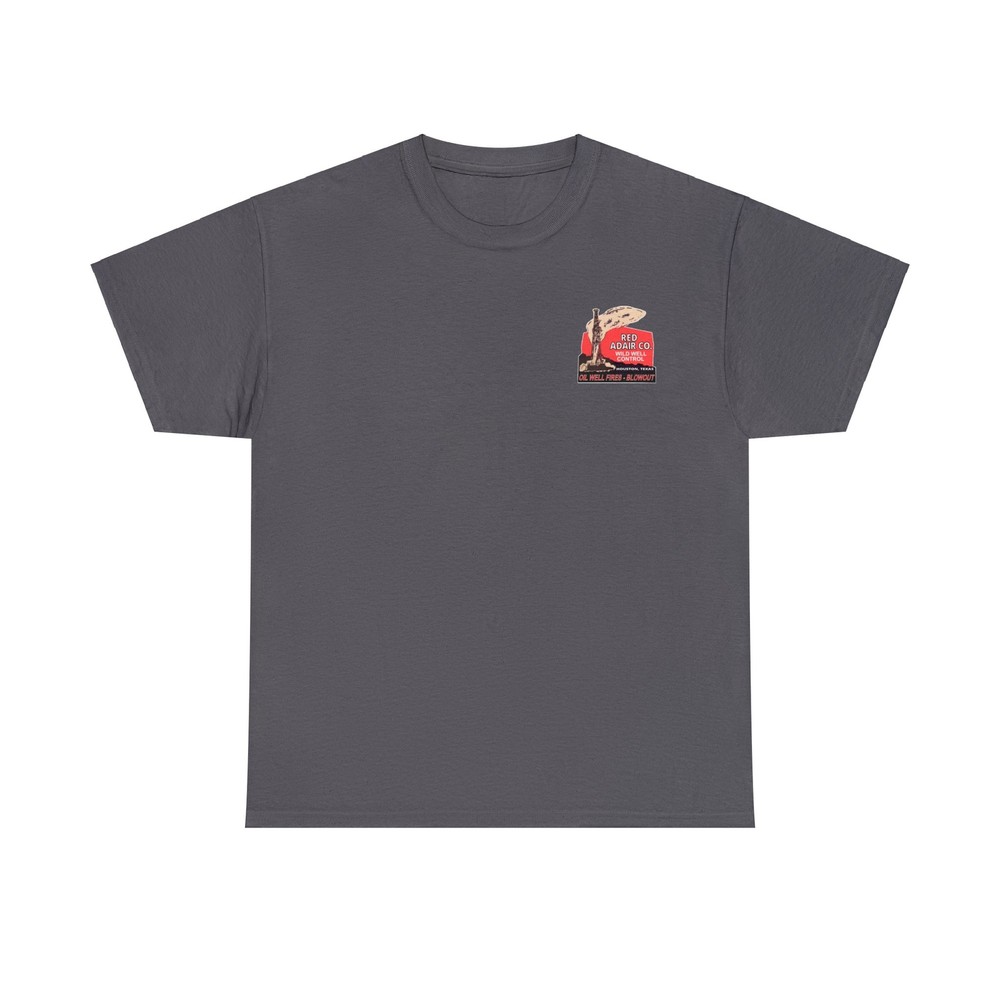 Red Adair Company Vintage Unisex Heavyweight T-Shirt with Front and Back Logos