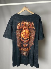 West Coast Choppers Size XXXL Vintage Alcatraz Fire Biker Merch Grey Tee T Shirt