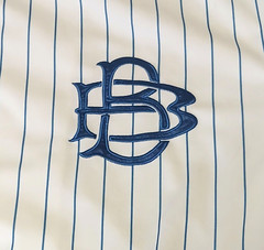 Vintage Bad Boy Brand Baseball Jersey L 1993 Pinstripe Snap Button Shirt Hip Hop