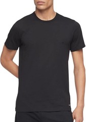 Calvin Klein Men’s Cotton Black 3 Slim Fit Crew Neck T-Shirts Small