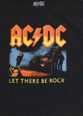 AC/DC Mens Let There Be Rock Angus Young Playing Guitar Graphic Shirt New S-2XL