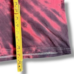 Tultex Adult XL Tie Dye T Shirt Red Black Spiral Cotton Tee