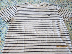 Abercrombie & Fitch T-Shirt – White With Stripes – Small – Soft Feel