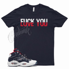 Navy YOU T Shirt for Question Mid Ftwr White Vector Red Blue