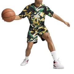 PUMA Rival Rage Relaxed Fit Graphic Basketball Crew Neck Short Sleeve T-Shirt Me