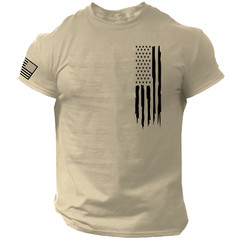 American Flag Shirt, Left Chest Flag, Patriotic, USA, 2A, 2nd Amendment