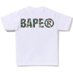 A Bathing Ape Liquid Camo Small Ape Face T-Shirt White – Size XX-Large