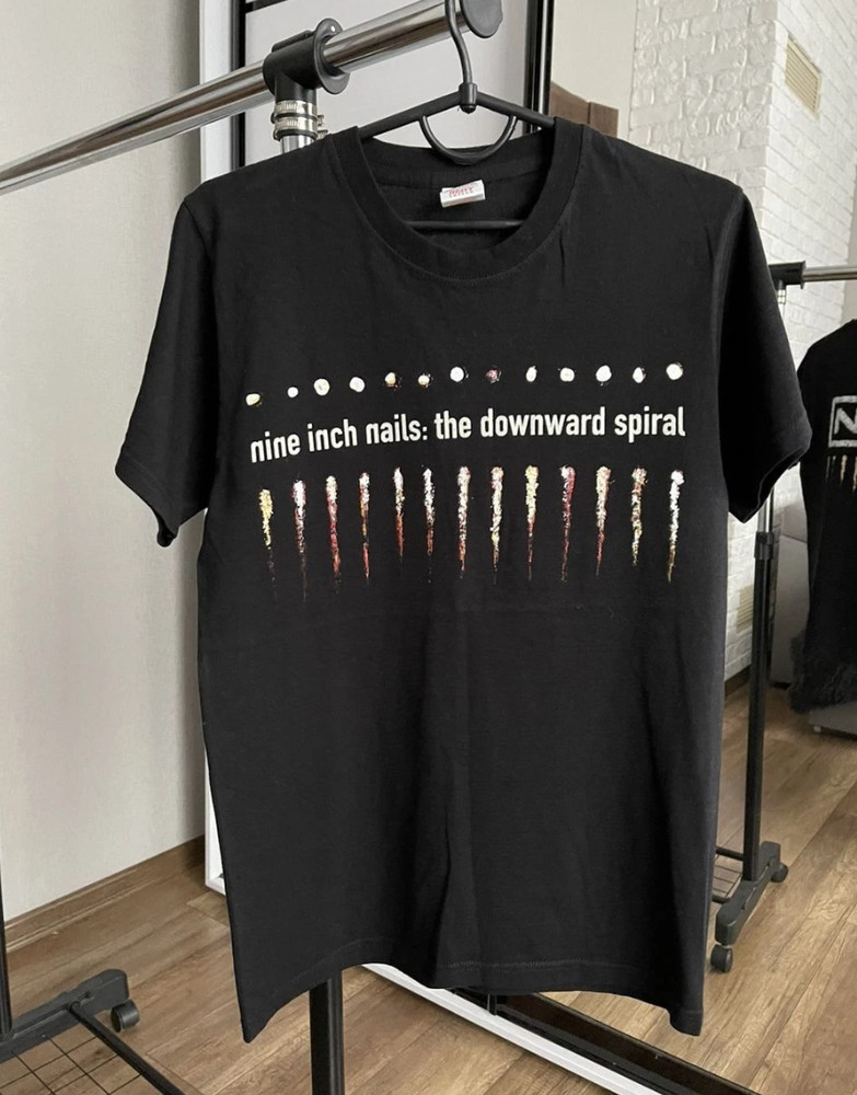 Nine Inch Nails The Downward Spiral 90s Black Unisex Tshirt Reprint S to 5XL