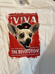 VTG 1998 Yo Quiero Taco Bell Chihuahua T Shirt Mens L VIVA The Revolution Stains