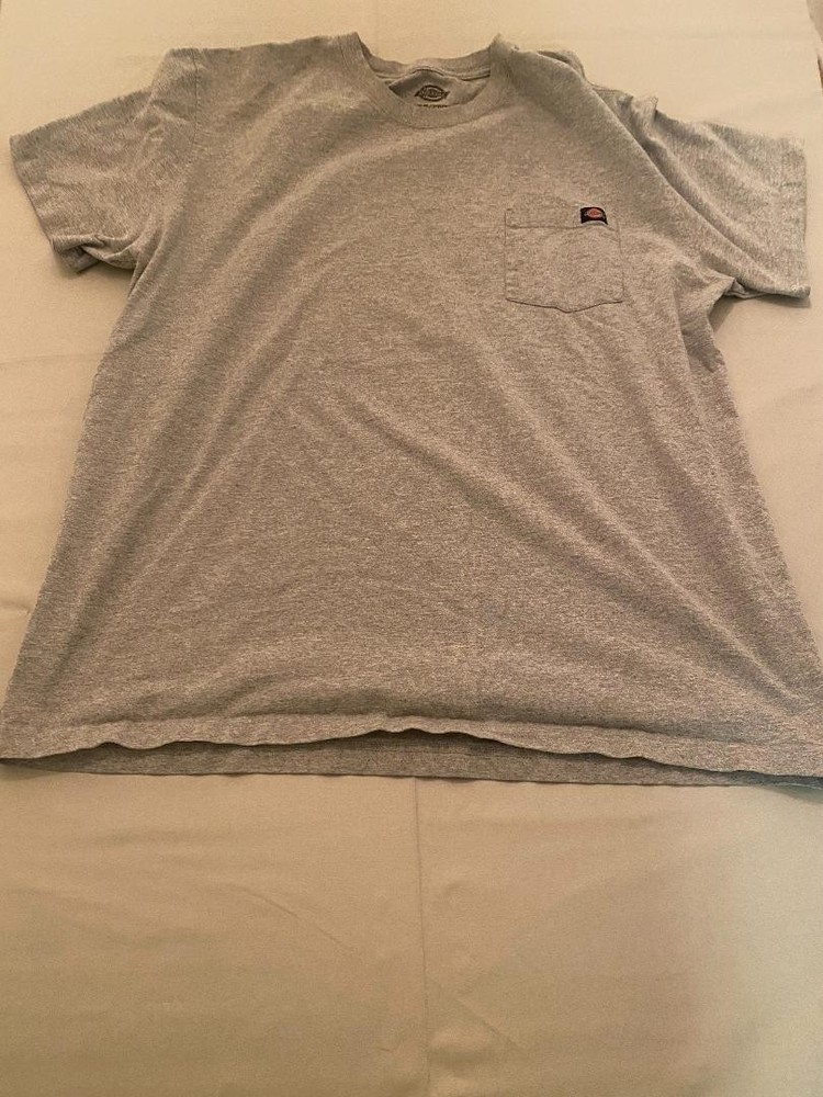 Dickies Short Sleeve T-Shirt Men’s 2XL Gray Excellent Condition Work Shirt