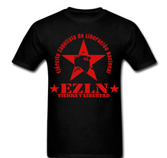 Zapatista EZLN Star Tierra Y Libertad Man Mask T-shirt Tee