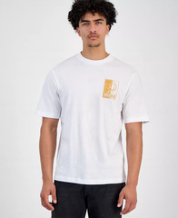Hugo Boss Men’s Nedix Logo Graphic T-Shirt Cotton Reg Fit White-Medium
