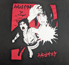 Naruto Shippuden T-Shirt Mens 2X Black Short Sleeve Shonen Jump Ripple Junction
