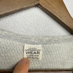 Vintage JE Morgan Thermal Shirt Men’s XL Gray Waffle Base Layer Crew USA Made
