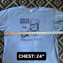 HARRY CARARY Dilly Dilly Wrigley Field Bud Light Beer T-Shirt. XL Preowned NV