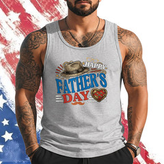 Happy Father’s Day for Mens Dad Papa Grandpa Tank Top