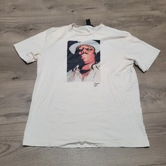 Notorious BIG Biggie Shirt Men Small Beige 90s Music Rap Hip Hop Graphic Tee