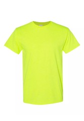 Bulk Lot Gildan Men Heavy Cotton Plain Short Sleeves T-Shirt Safety (Pack Of 5)