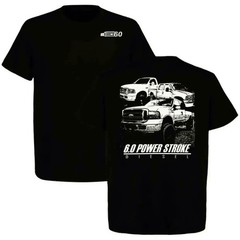 Ford Trucks 6,0 Powers Triple Cars T-Shirt, Car Truck Lover Tee, Top Menswear