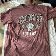 Aéropostale Men’s M Burgundy Short Sleeve Crew Neck New York Logo T-Shirt