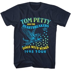 Tom Petty & the Heartbreakers Dogs with Wings Tour Men’s T Shirt 1995 Rock Band