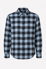 Vintage 1990s Grunge Cotton Plaid Button-Up Shirt Unisex Size Medium