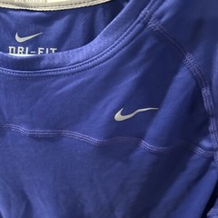 Nike Miler Dri-Fit Size M Crew Neck T-Shirt Activewear Blue Running