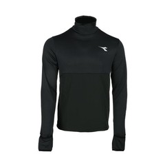 diadora Wb Winter Protection Turtleneck Pullover Shirt Mens Black Casual Tops 18