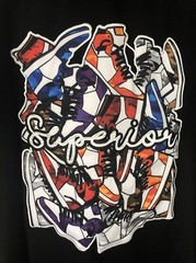 Men’s BLEAKER & MERCER Superior Sneakers Black T-shirt 3X NWT