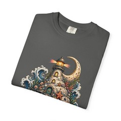 Cosmic Hermit Crab Lighthouse Graphic T-Shirt