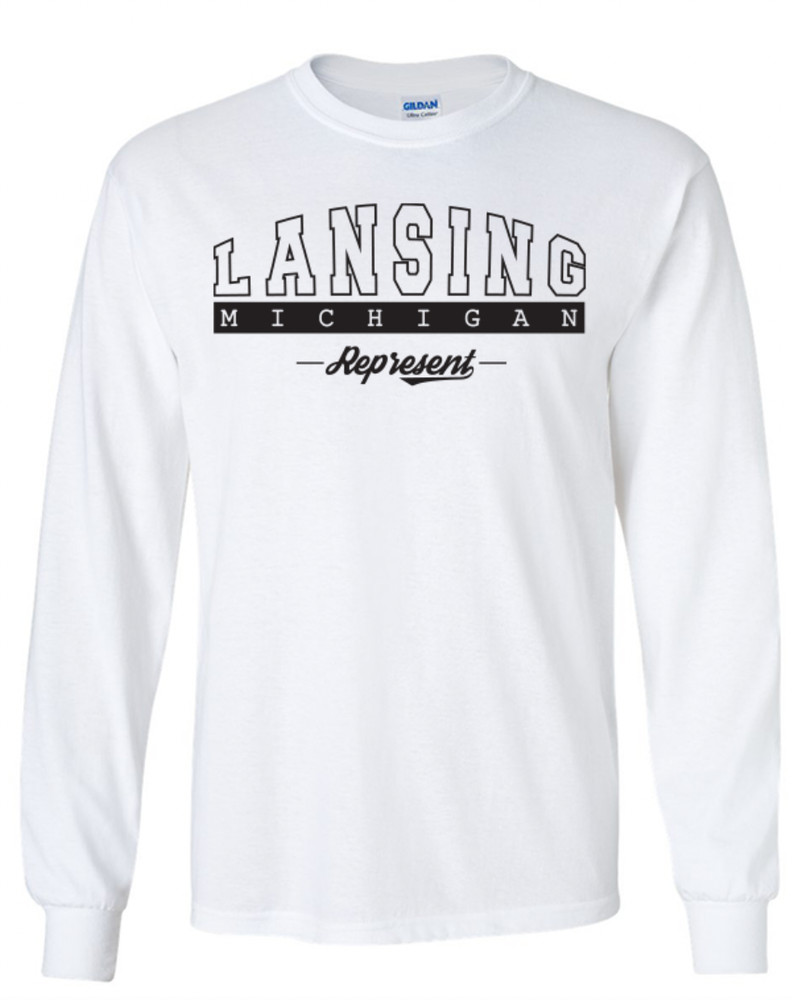 Lansing Michigan T-Shirt Long Sleeve Graphic tee