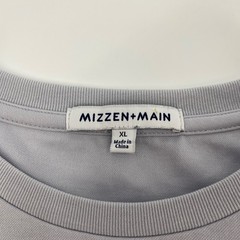 Mizzen Main T Shirt Mens Extra Large Light Purple Gray Modal Athletic Stretch