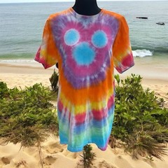 Tie-Dye T-Shirt Unisex M Multicolor Graphic Print Soft Comfortable Festival Boho