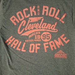 ROCK AND ROLL HALL OF FAME MUSEUM T-Shirt Size Small Vintage Double-Sided Cotton