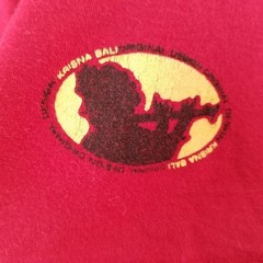 Bali Bicycle T Shirt Mens Size Medium Red Krisna Indonesia Always Loving You