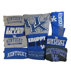 Lot 10 Men’s University of Kentucky Wildcats UK T-Shirts 2XL XXL Blue Gray