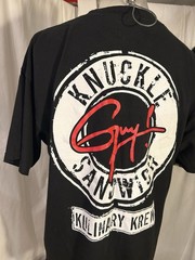 Control Guy! Knuckle Sandwich Kulinary Krew XL Black Short Sleeve Promo T-Shirt