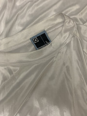 Southpole White Satin Shirt Semi-Sheer, Men’s Large