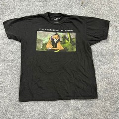 Disney T-Shirt Mens Size Large Black Scar Lion King I’m Surrounded By Idiots Tee